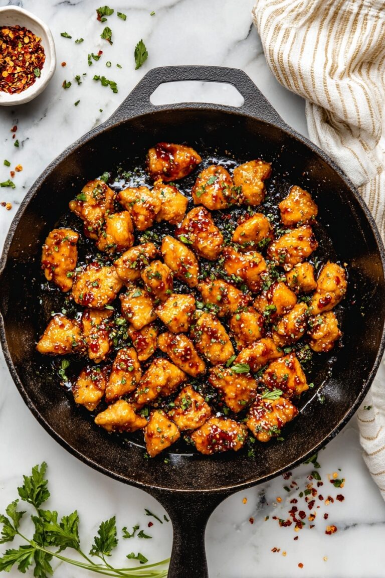 Honey Garlic Chicken Bites Recipe