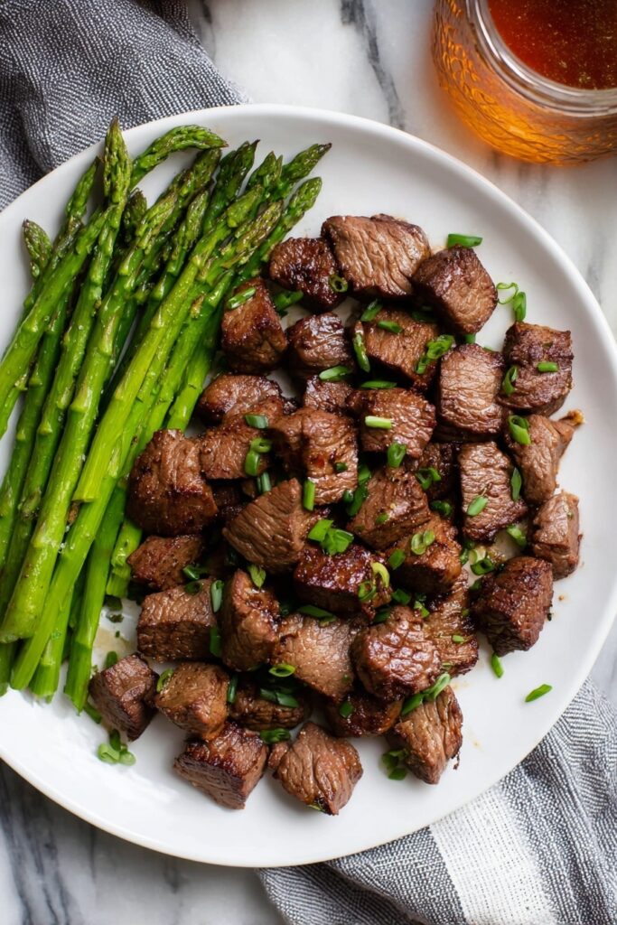 Garlic Honey Steak Bites Recipe