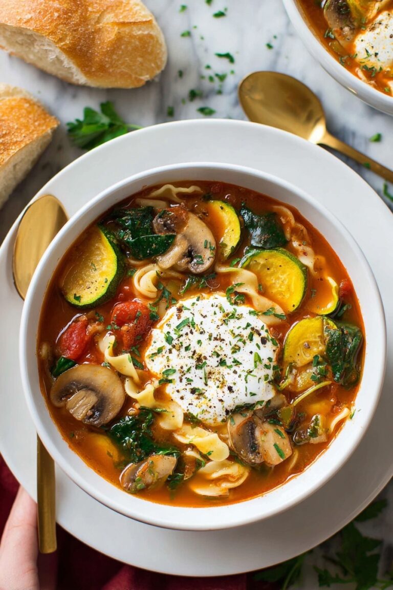 Vegetable Lasagna Soup Recipe