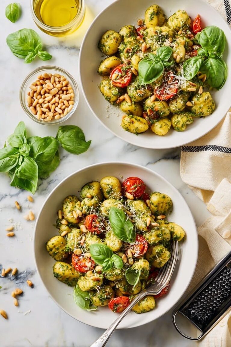 Pesto Gnocchi with Cherry Tomatoes Recipe
