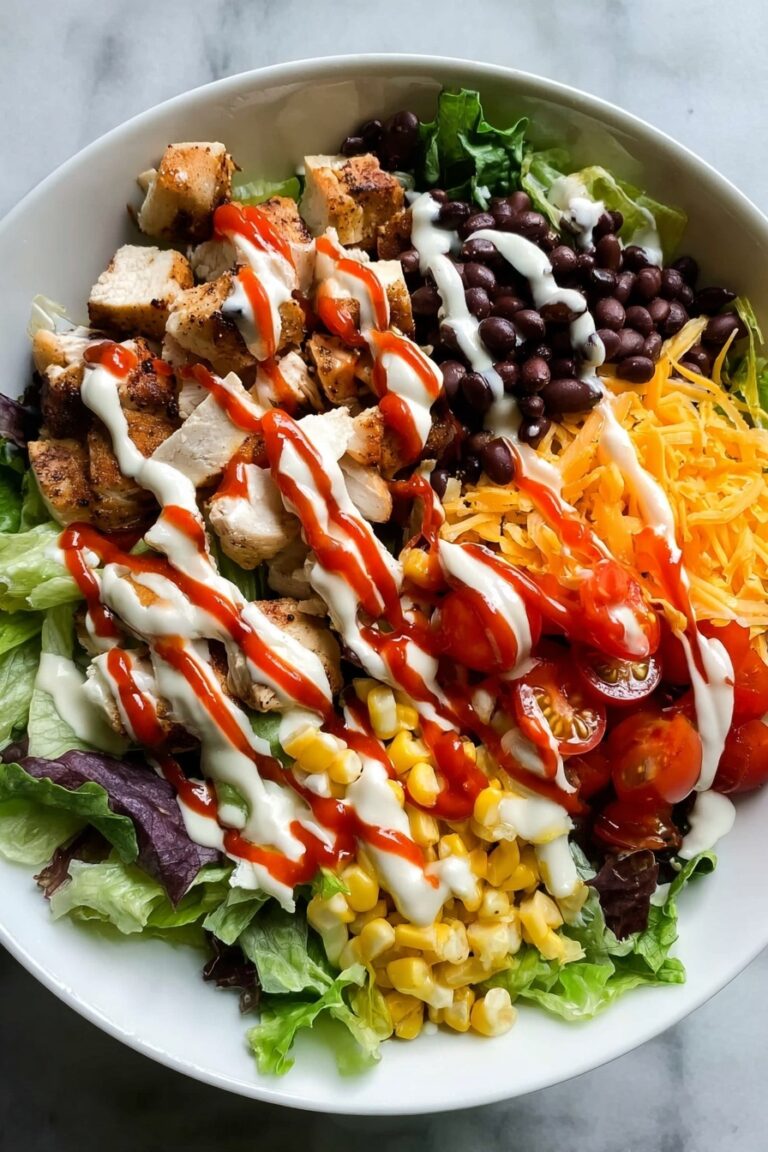 BBQ Ranch Chicken Cobb Salad Recipe