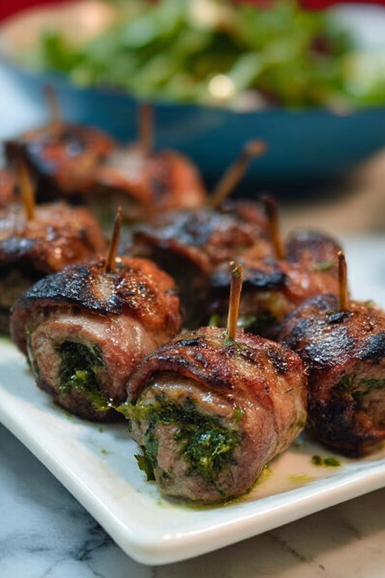 Grilled Lemon Herb Flank Steak Pinwheels Recipe