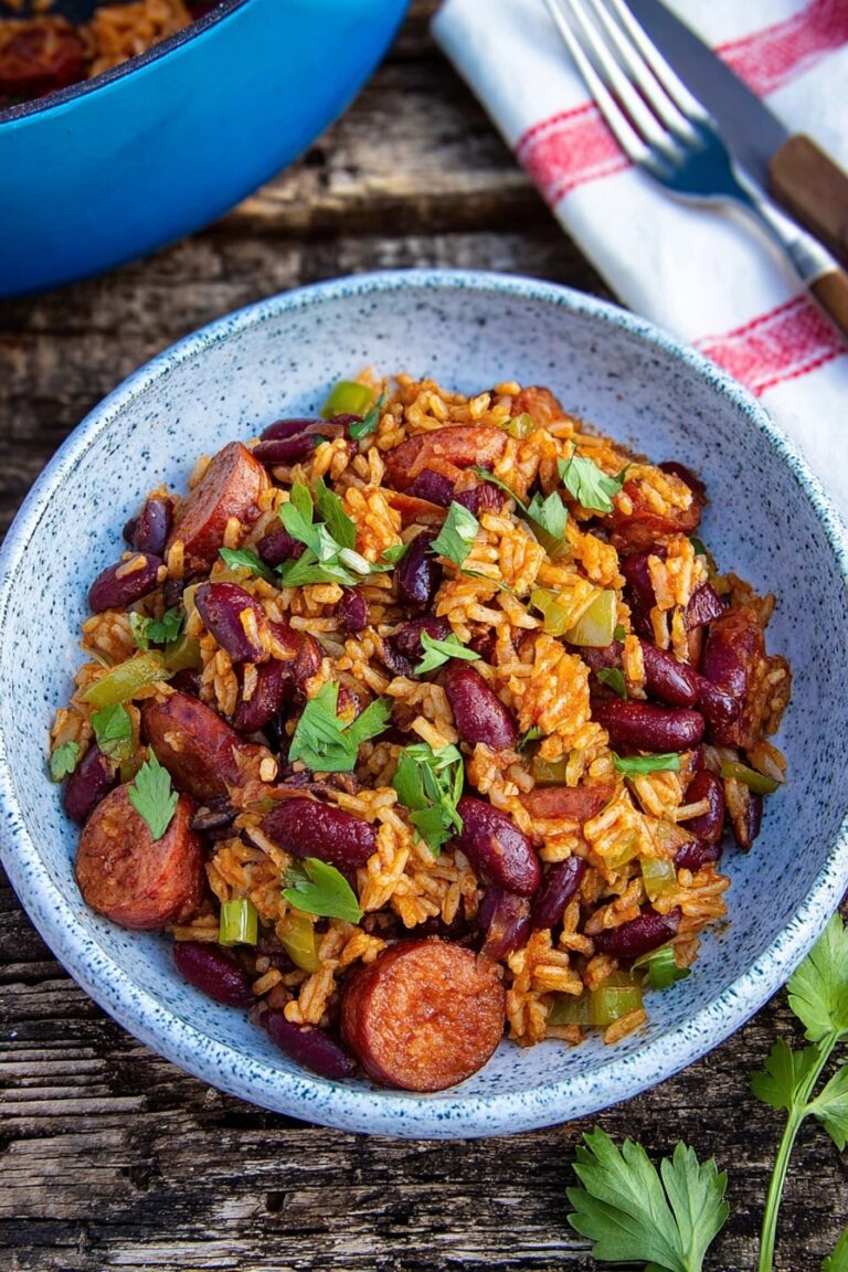 Dutch Oven Red Beans and Rice Recipe