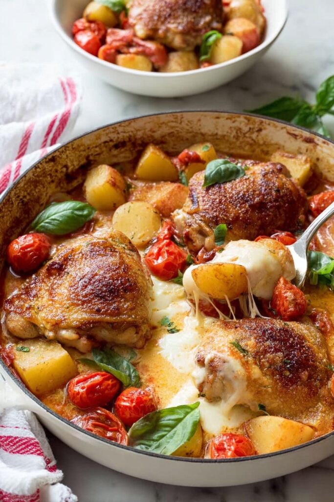 Italian Chicken and Potato Bake Recipe
