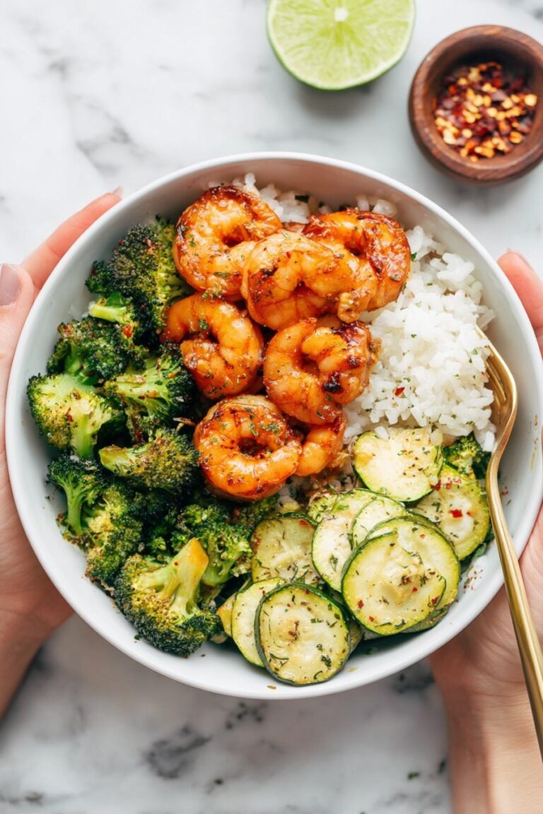 Spicy Shrimp Bowl with Vegetables Recipe