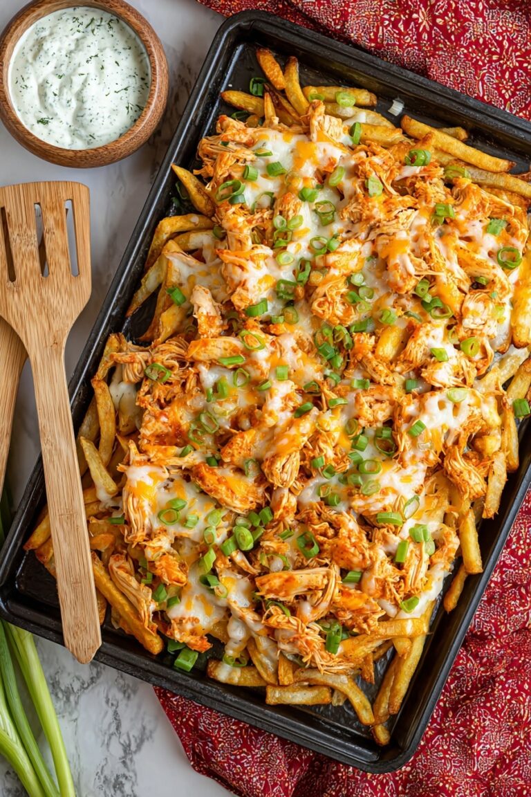 Buffalo Chicken Loaded Fries Recipe