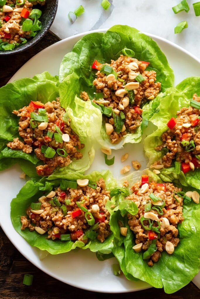 Asian Chicken Lettuce Wraps Recipe