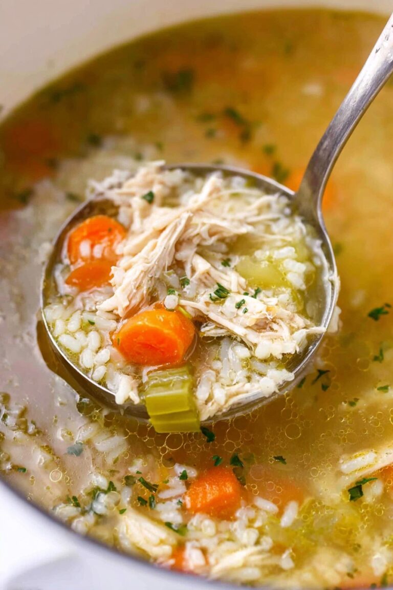 Creamy Chicken Rice Soup Recipe