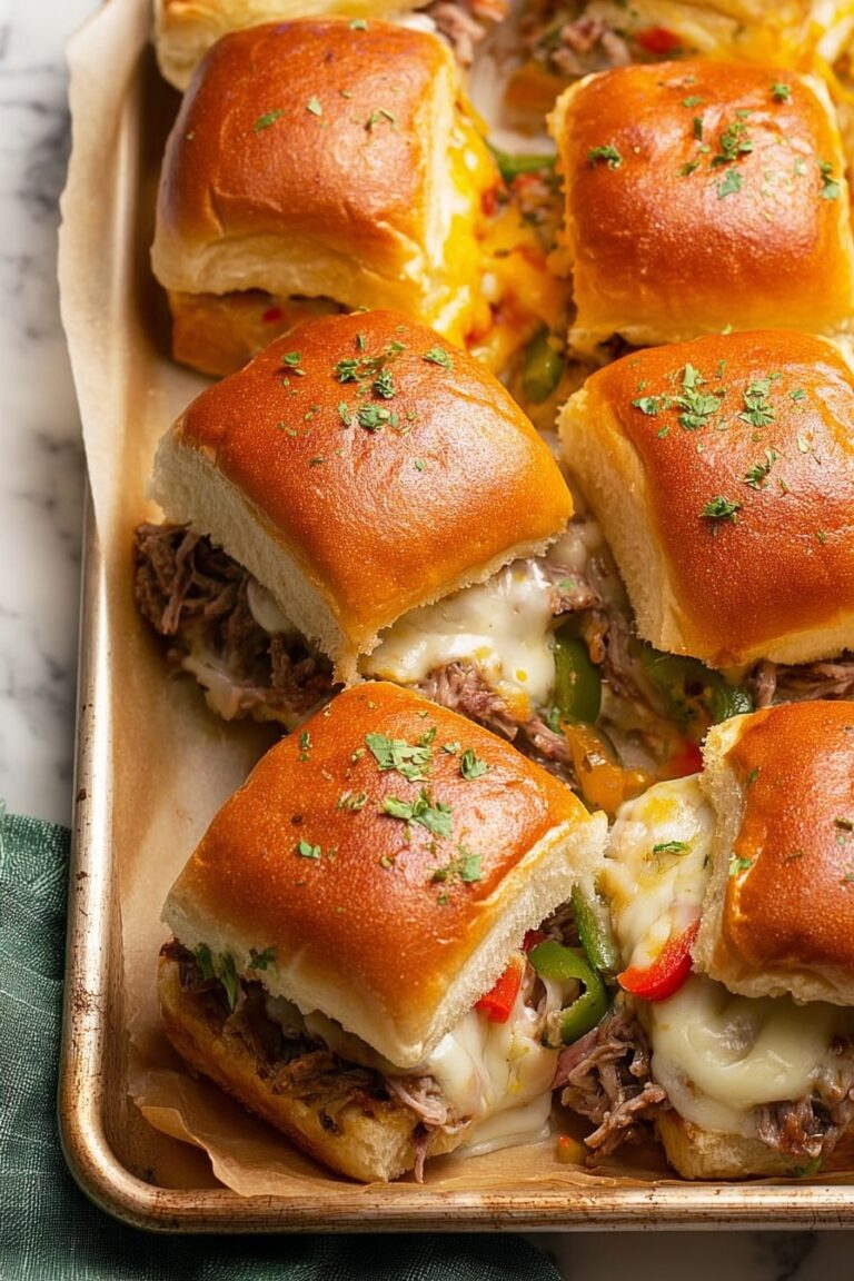 Philly Cheesesteak Sliders Recipe