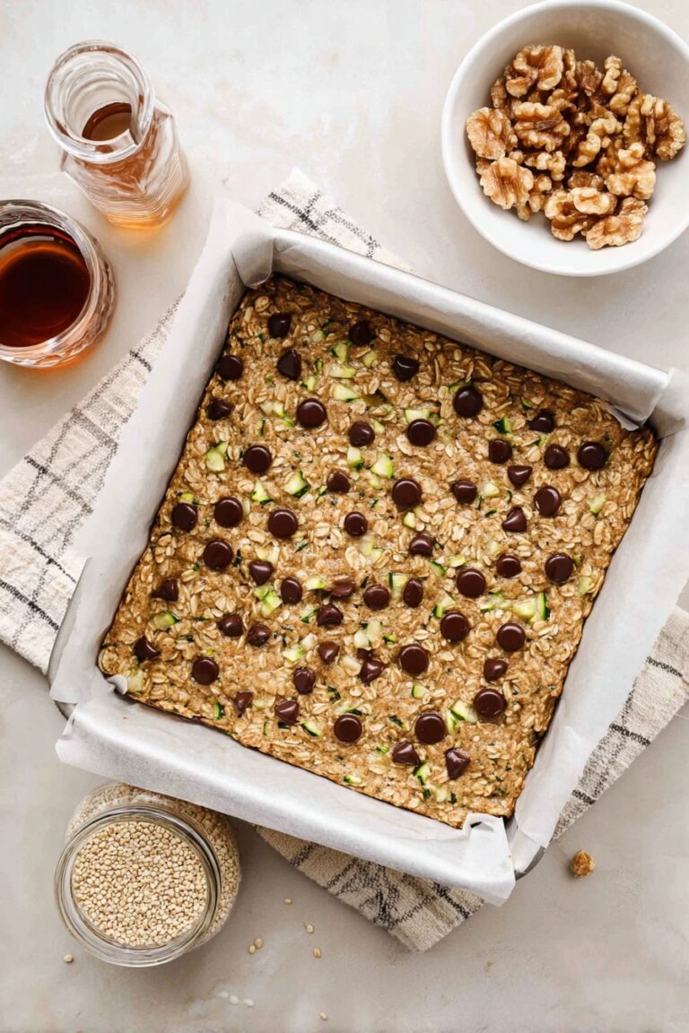 Peanut Butter Zucchini Baked Oatmeal Recipe