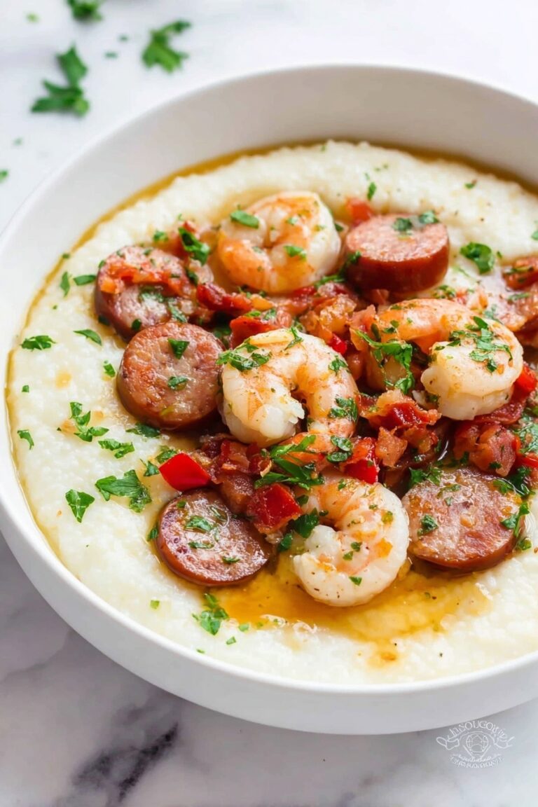 Cajun Shrimp and Andouille Grits Recipe