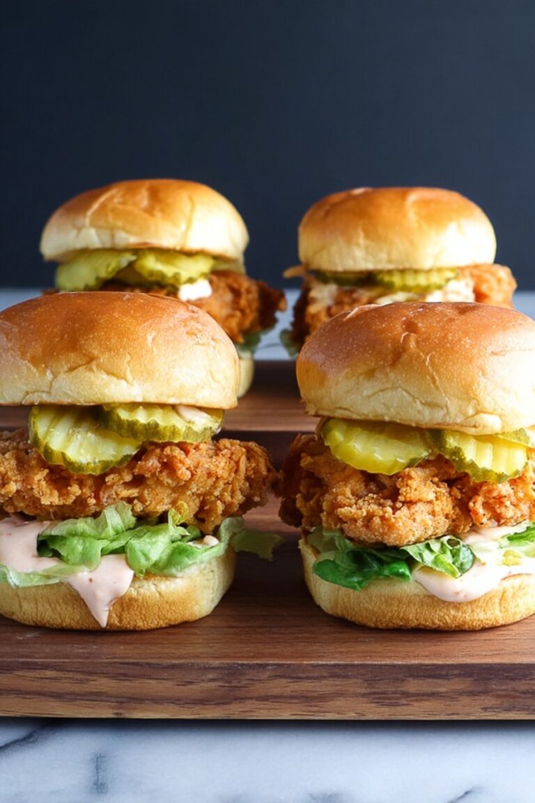 Fried Chicken Sliders with Spicy Sriracha Aioli Recipe