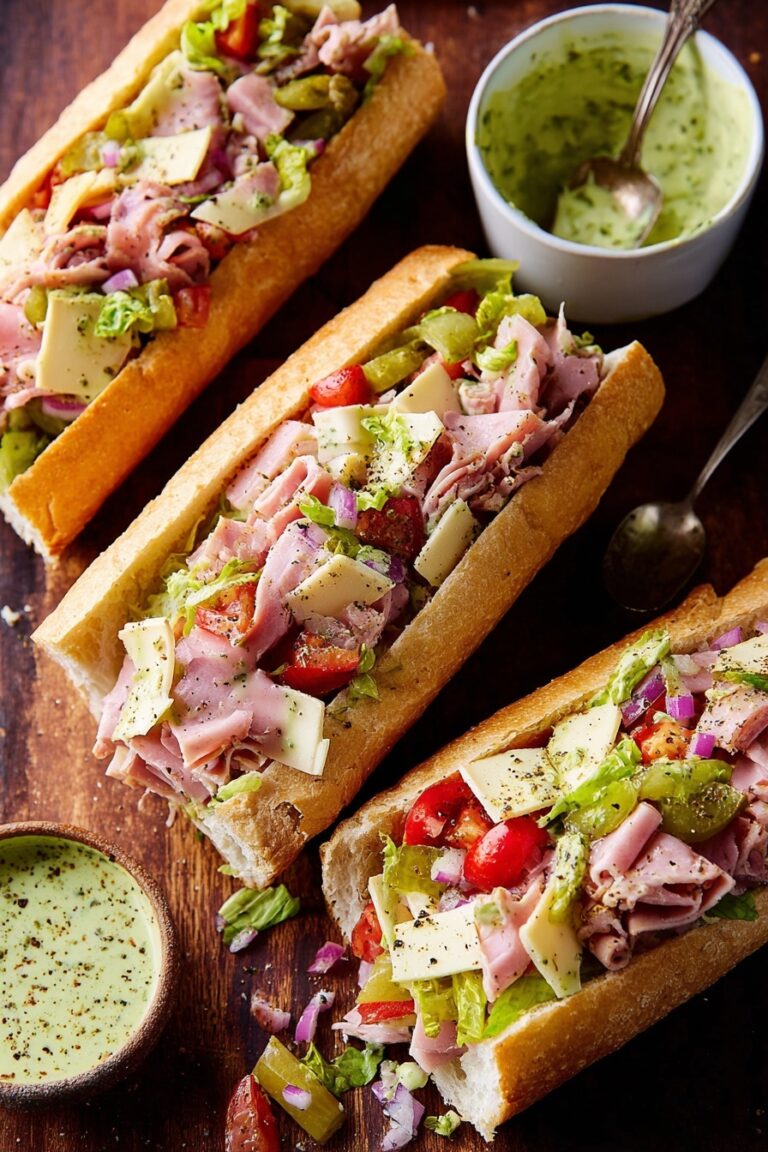 Italian Chopped Sandwich with Pesto Recipe