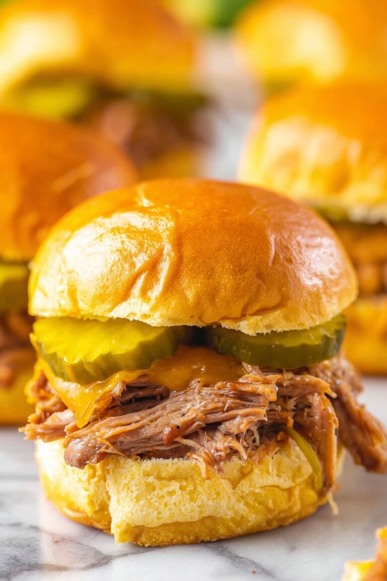 Slow Cooker Brisket Slider Sandwiches Recipe