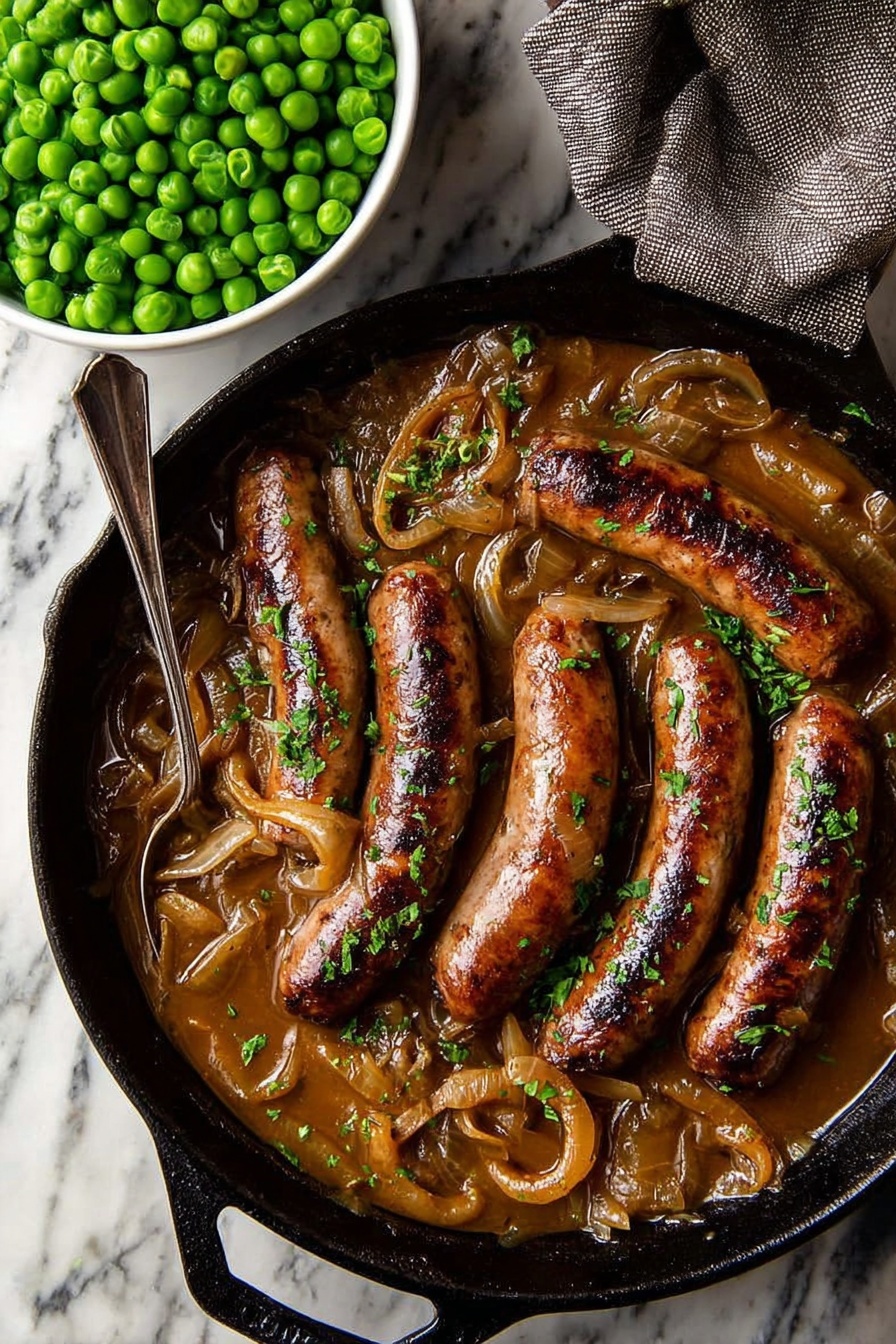 Easy Bangers and Onion Gravy Recipe