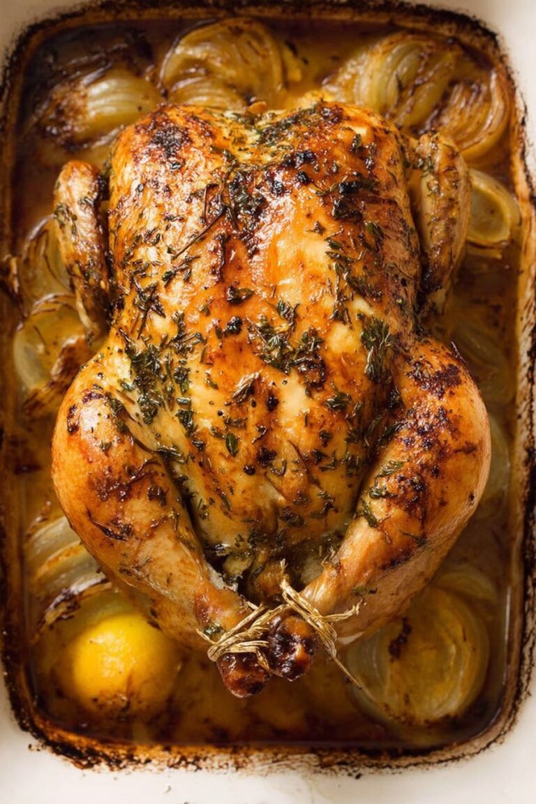 Garlic Herb Lemon Roast Chicken Recipe
