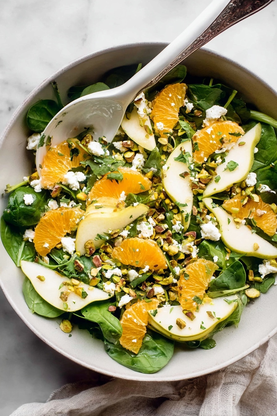 Irish Spinach Salad with Oranges and Feta Recipe