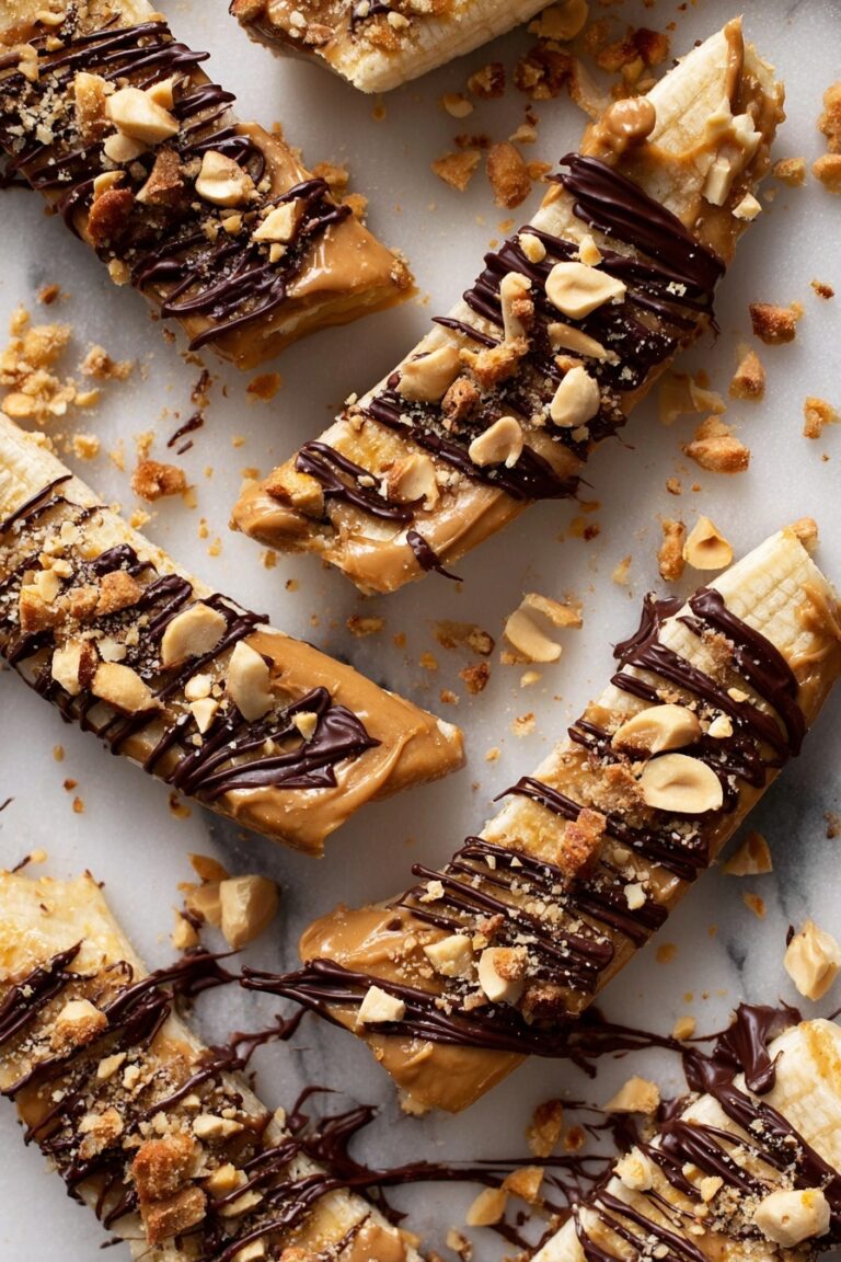 Frozen Banana Snickers Bites Recipe