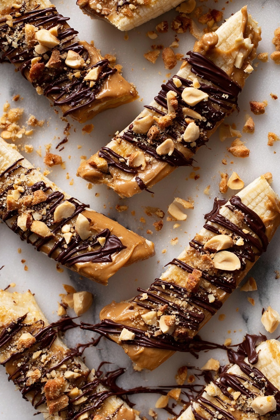 Frozen Banana Snickers Bites Recipe