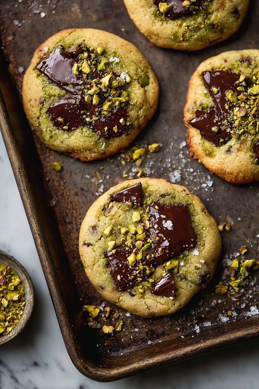 Pistachio Cream Chocolate Chip Cookies Recipe