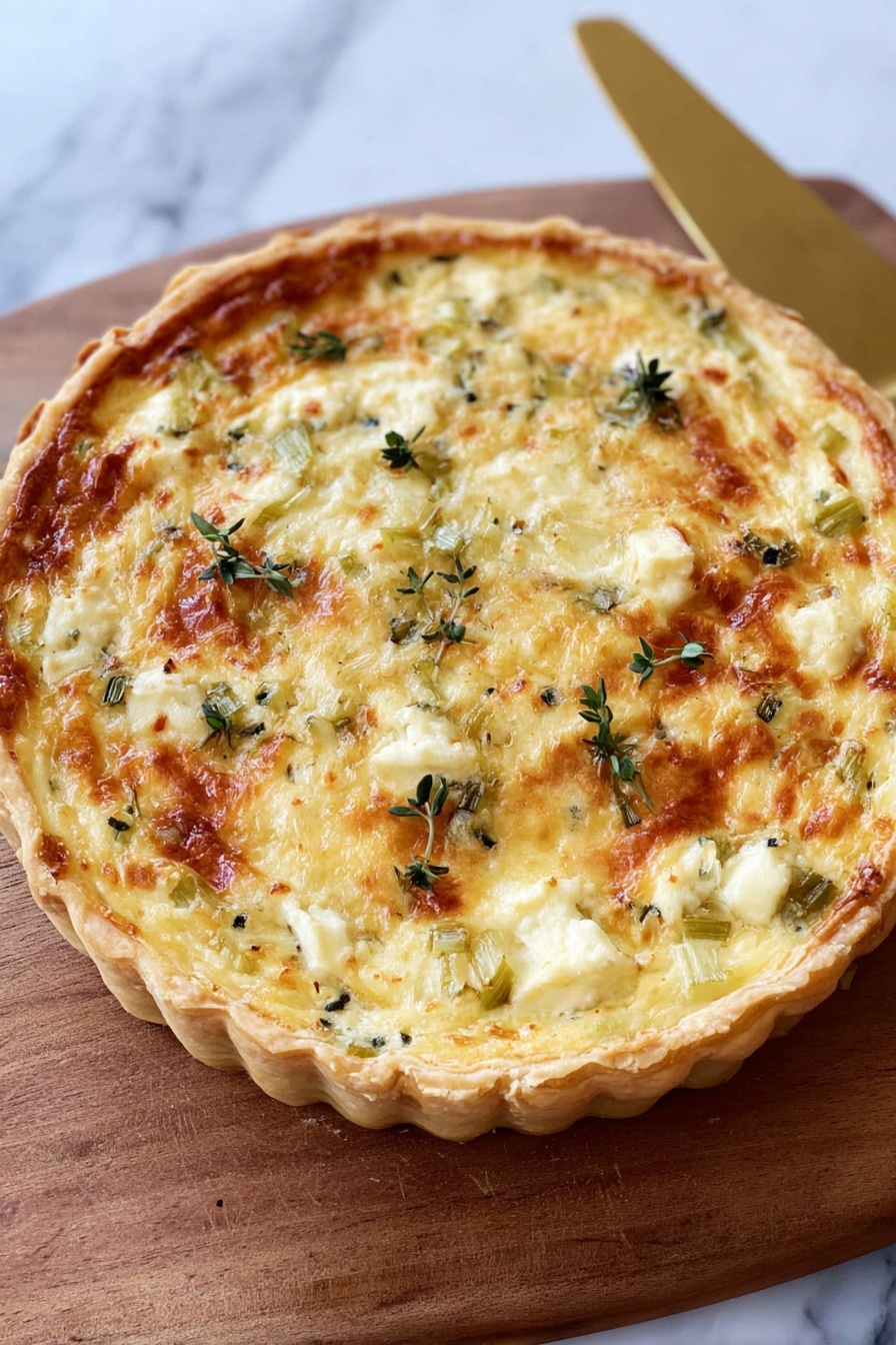 Leek and Goat Cheese Tart Recipe