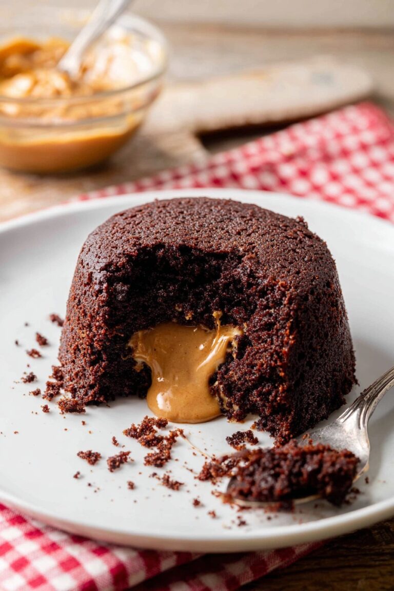 Peanut Butter Chocolate Lava Cakes Recipe