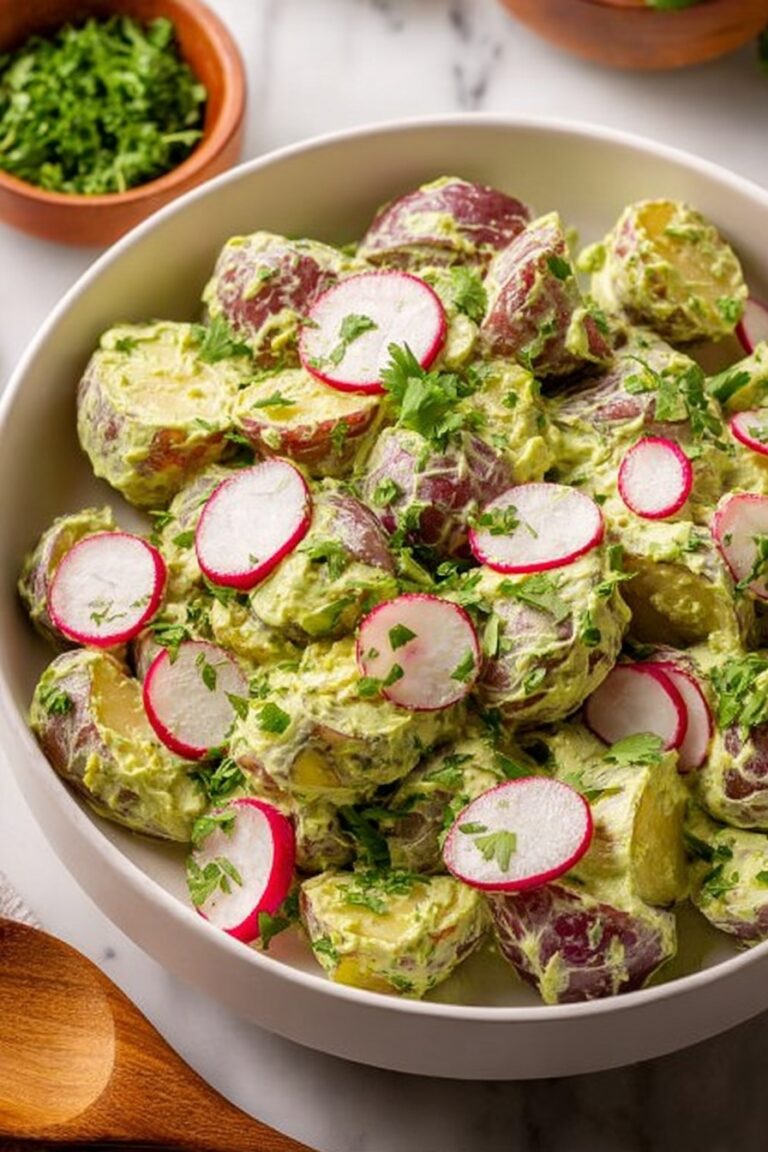 Vegan Potato Salad with Avocado and Herbs Recipe
