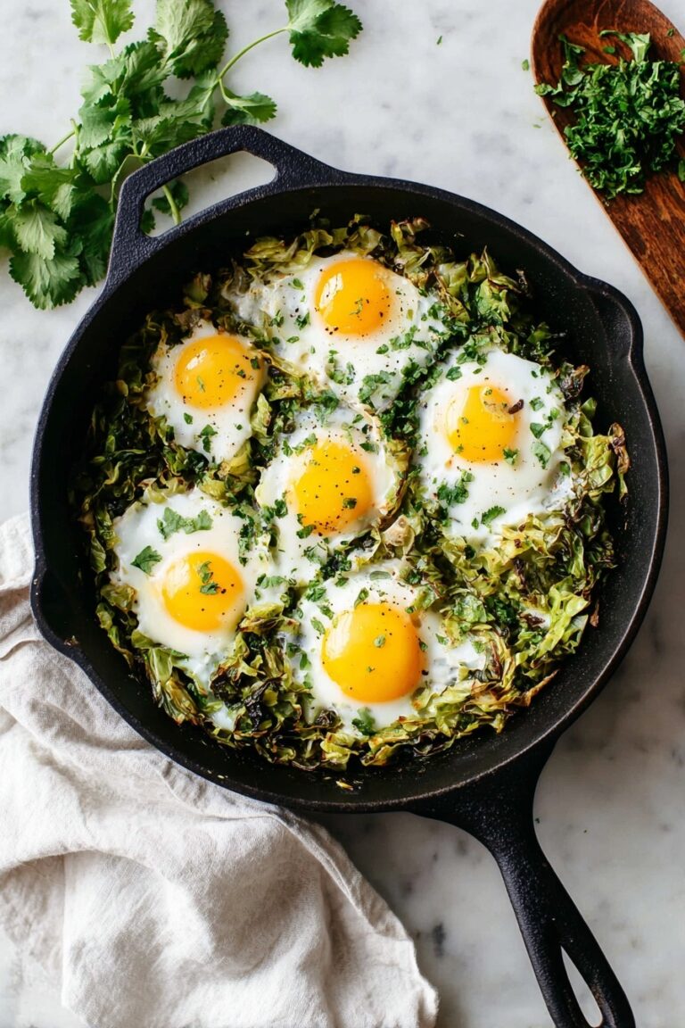 Healthy Green Shakshuka with Brussels Sprouts Recipe
