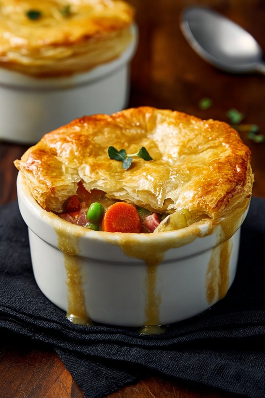 Corned Beef and Cabbage Puff Pastry Pot Pie Recipe