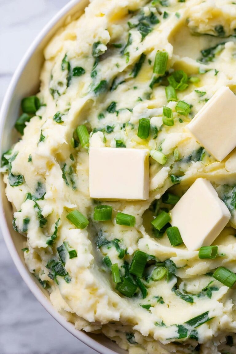 Best Irish Colcannon Mashed Potatoes with Kale Recipe