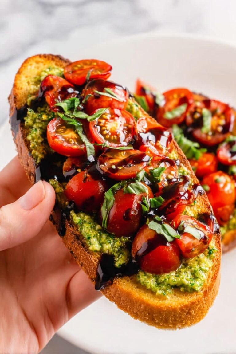 Pesto Tomato Bruschetta Recipe