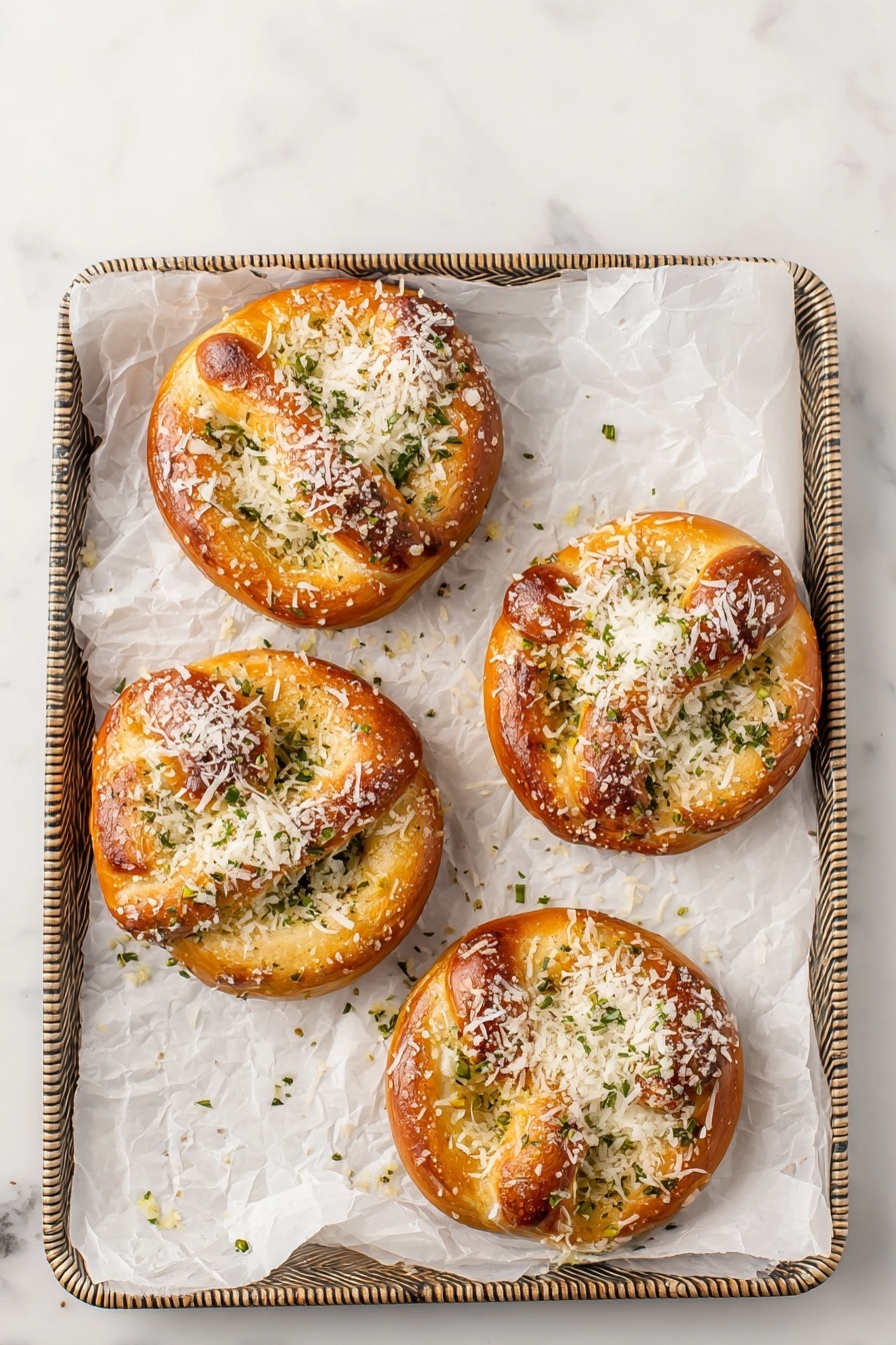 Garlic Parmesan Pretzels Recipe