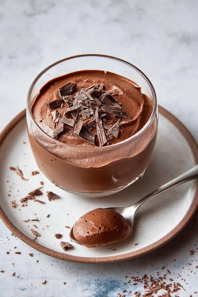 Vegan Chocolate Mousse with Raspberry Compote Recipe