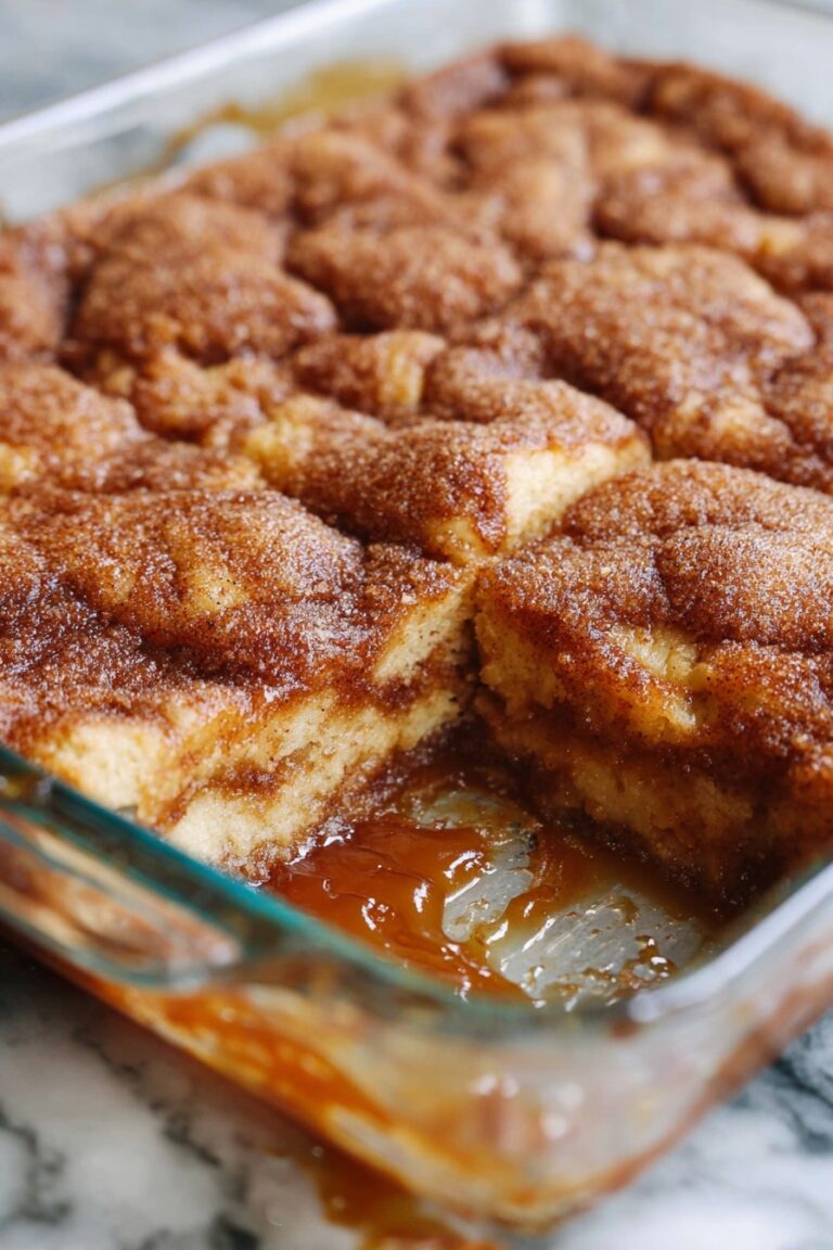 Snickerdoodle Apple Cobbler with Caramel Recipe