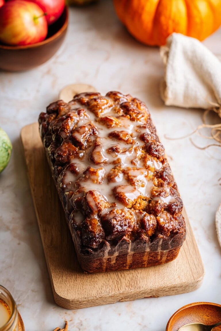 Amish Apple Fritter Bread with Sweet Glaze Recipe