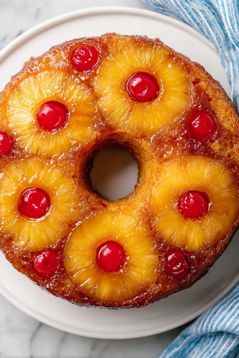 Pineapple Upside Down Bundt Cake Recipe