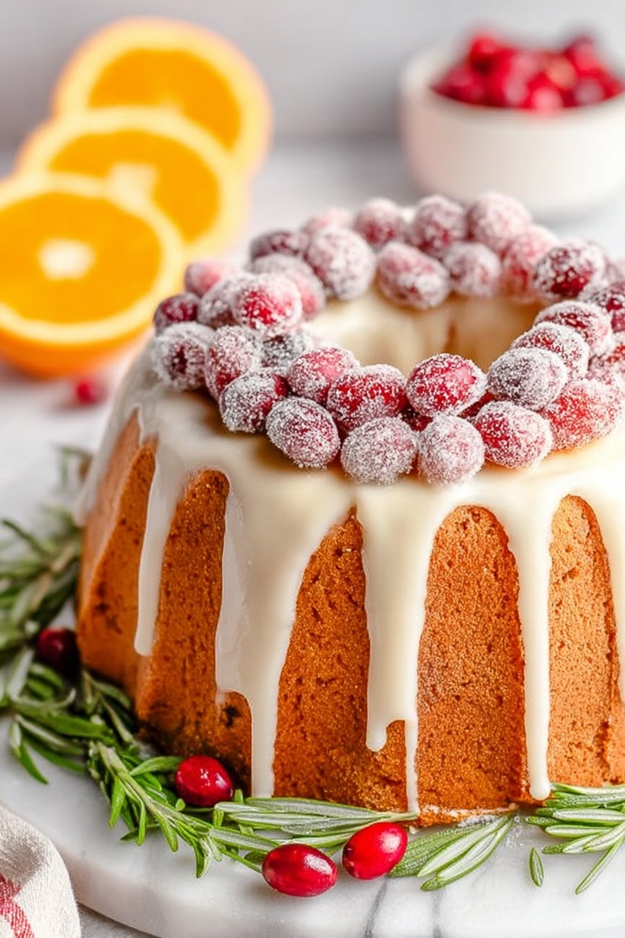 Cranberry Orange Bundt Cake Recipe