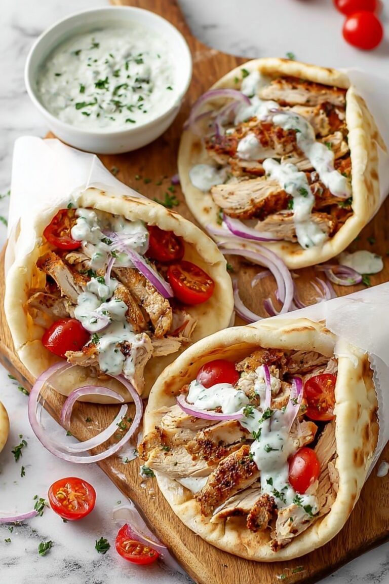 Easy Greek Chicken Gyros Recipe