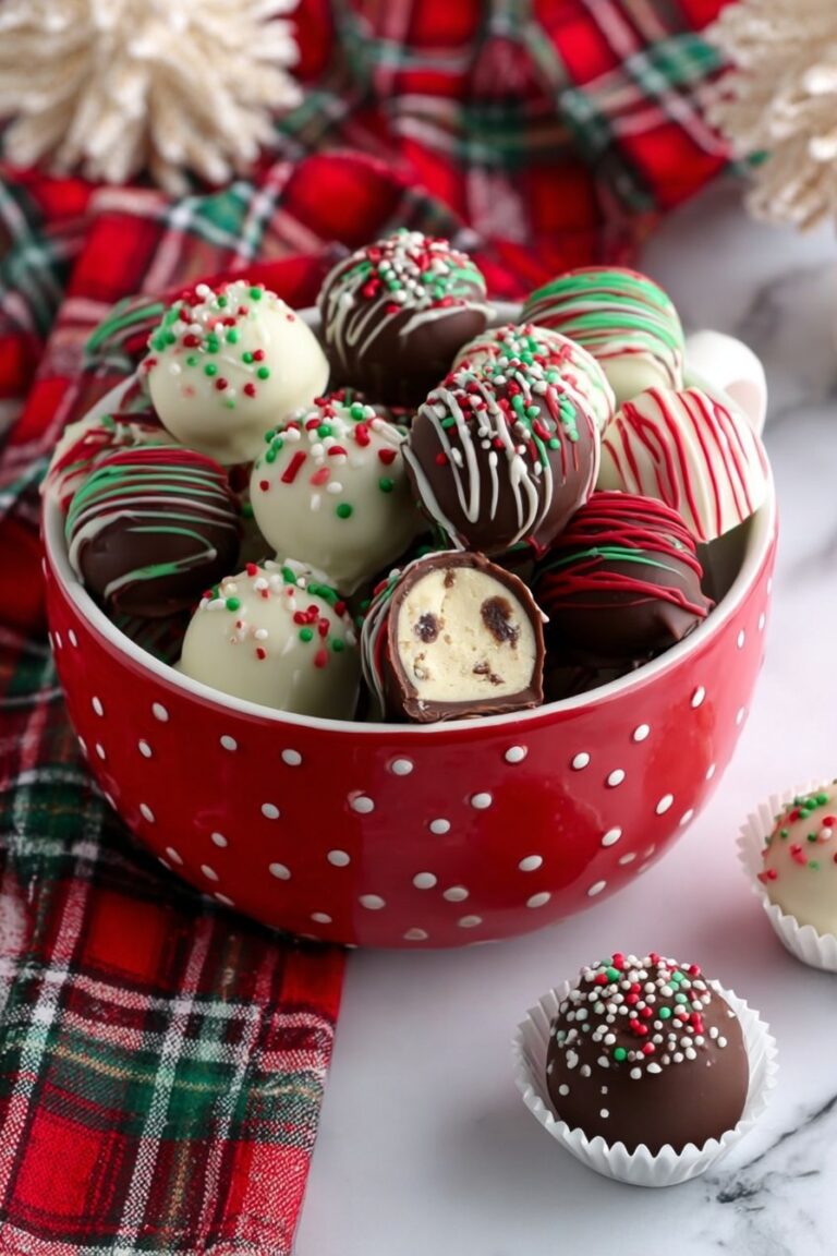 Cookie Dough Truffles with Chocolate Coating Recipe
