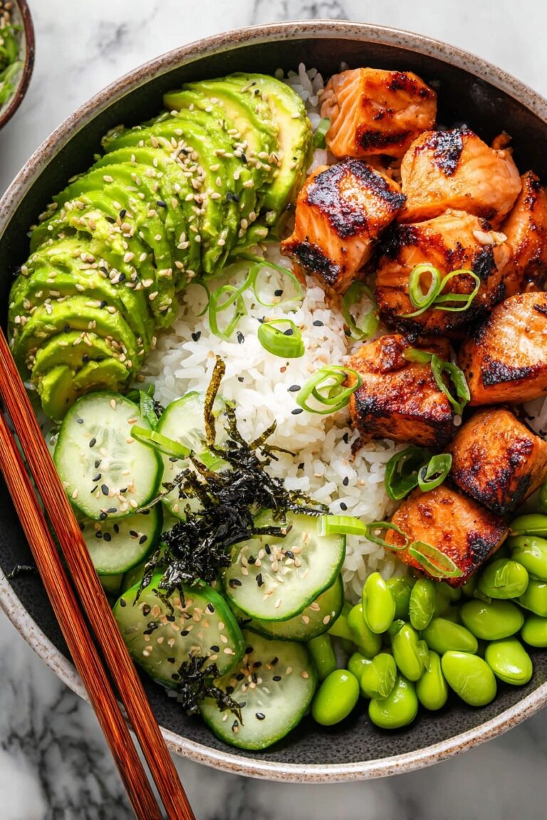 Salmon Rice Bowls with Spicy Mayo Recipe