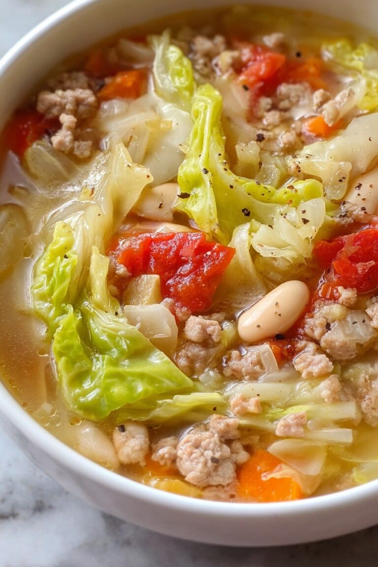 Italian Sausage and White Bean Cabbage Soup Recipe