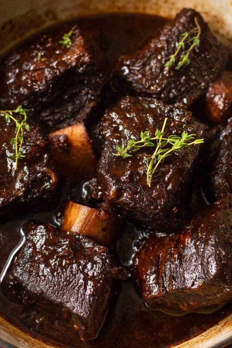 Braised Short Ribs in Red Wine Sauce Recipe