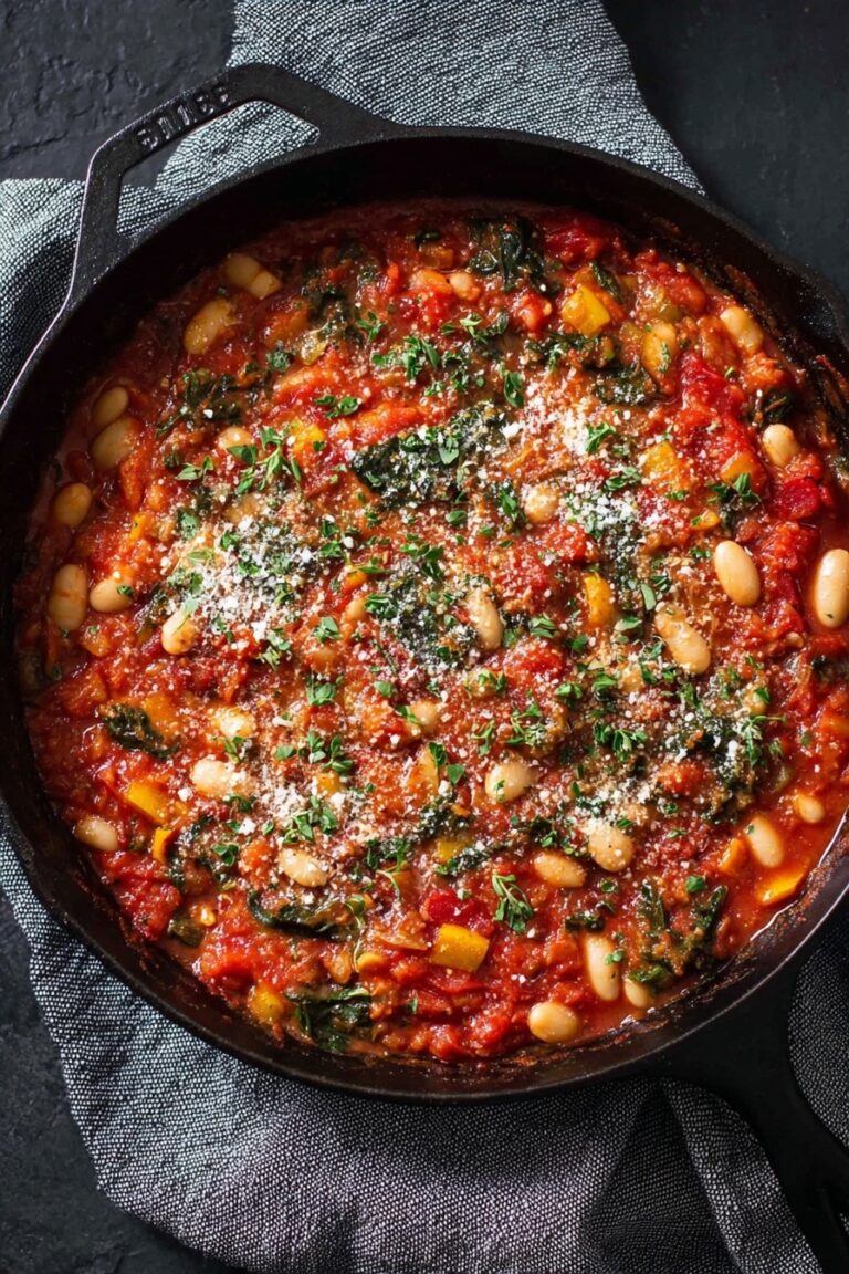 Mediterranean White Bean Skillet Recipe