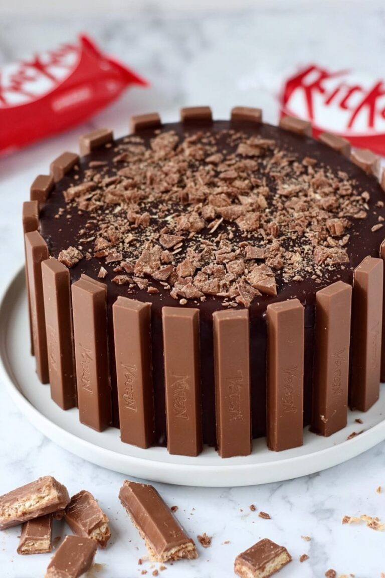 No-Bake KitKat Cheesecake Recipe