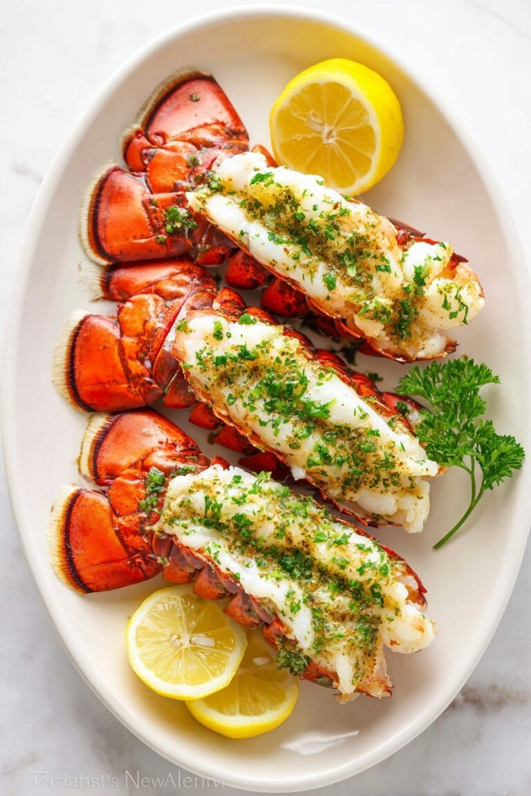 Garlic Lemon Butter Lobster Tails Recipe