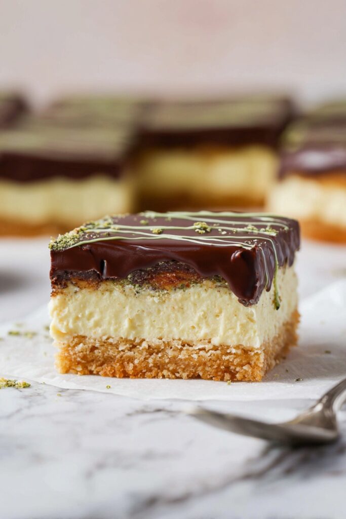 Dubai Chocolate Cheesecake Bars Recipe