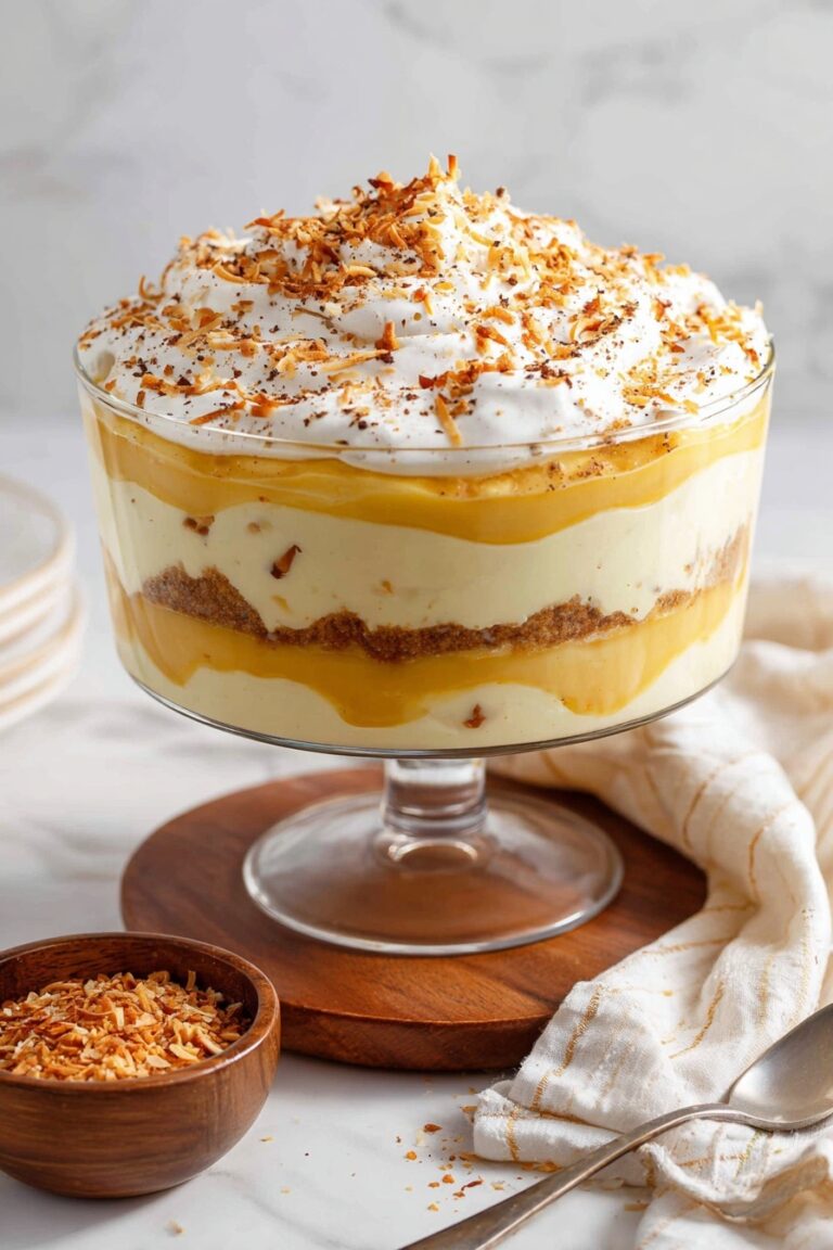 Passionfruit Trifle with Coconut and Ladyfingers Recipe