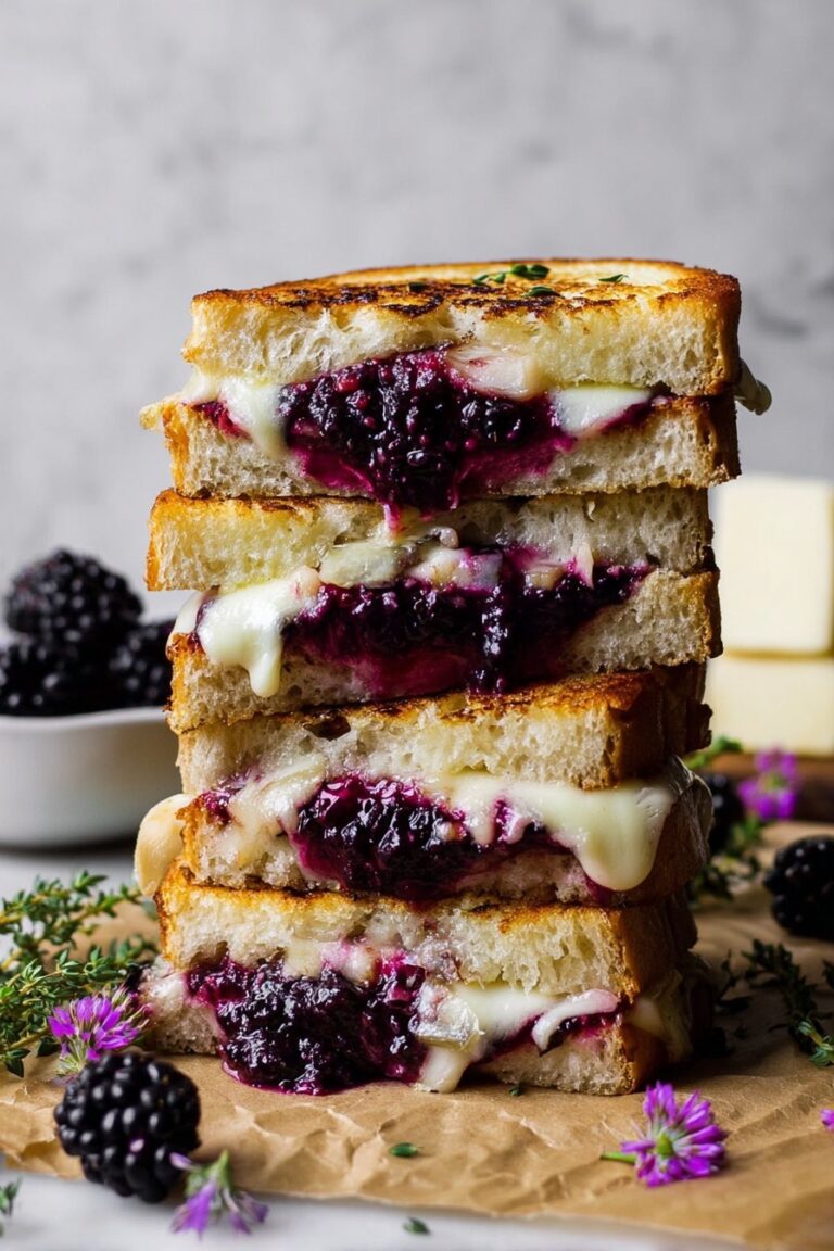 Blackberry Balsamic Brie Grilled Cheese Recipe