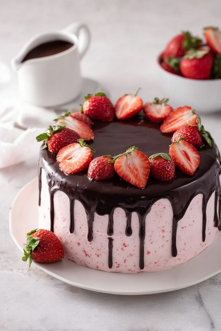 Chocolate Strawberry Layer Cake Recipe
