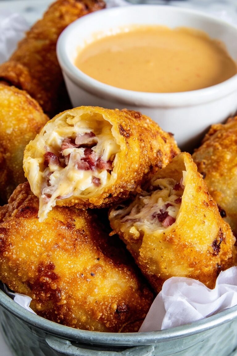 Reuben Egg Rolls with Corned Beef and Sauerkraut Recipe